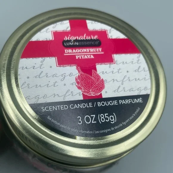 Lot of Three (3) Luminessence Wax Candles in Mason Jars: Brand New and Sealed - Picture 5 of 5